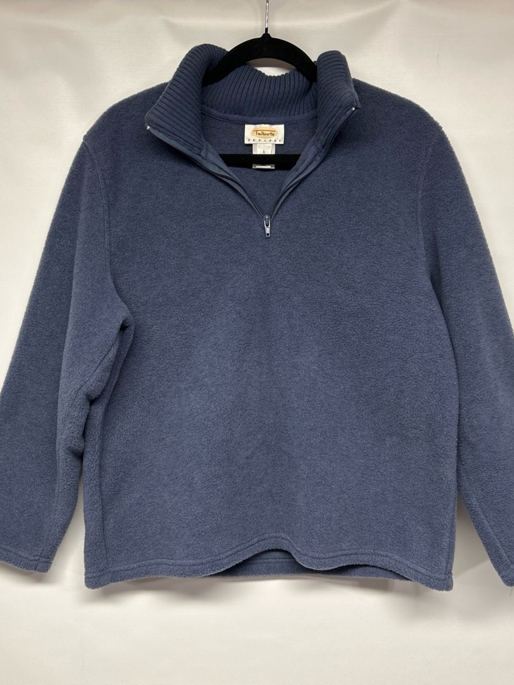 Talbots Women’s Slate Blue Half-Zip Fleece Pullover